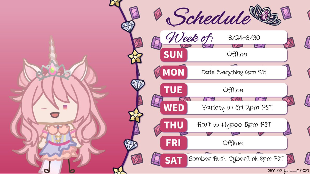 Stardust Shimmer (@stardust_shim) on Twitter photo A LITTLE LATE BUT HERE YOU PESANTS!!! Got a good lineup with some new and old games. As always we have the old standard collab with <a href="/eriwock/">Eris von Jabberwock ♥ Horsegirl Vtuber</a>
#ENVtubers #ENVtuber #Vtuber #Vtubers A LITTLE LATE BUT HERE YOU PESANTS!!! Got a good lineup with some new and old games. As always we have the old standard collab with <a href="/eriwock/">Eris von Jabberwock ♥ Horsegirl Vtuber</a>
#ENVtubers #ENVtuber #Vtuber #Vtubers