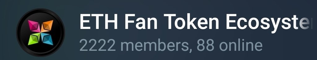 Another update on <a href="/ETHFanToken/">ETH Fan Token Ecosystem</a> growth the last 24 hours.
Telegram grew by 4 members from 2,218 to 2,222 while the total holders of $EFT went down by 1 from 9,246 to 9,245.