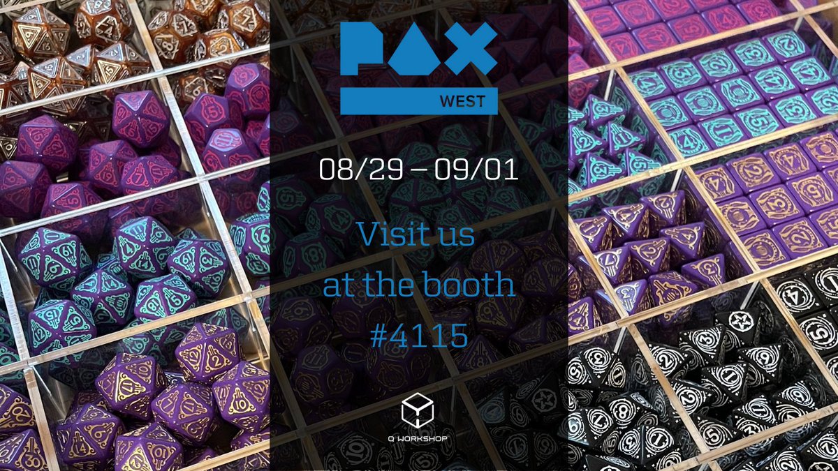 The countdown to PAX WEST has begun! We’re packing our finest dice, epic accessories, and a whole lot of RPG passion.

📍 Visit us at booth #4115 for exclusive products and brand-new releases you won’t want to miss! <a href="/pax/">PAX</a>