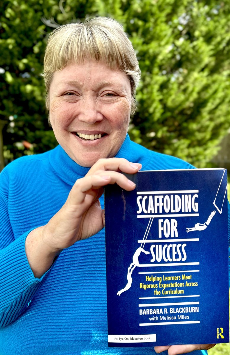 Have you checked out my book on #scaffolding? Free downloads on my website.  drblackburn.us
