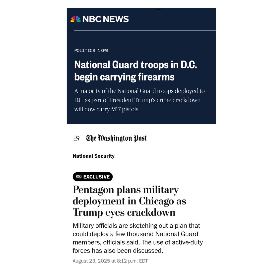Hillary Clinton (@hillaryclinton) on Twitter photo On the left, my warning from September 2024 about what Trump 2.0 would look like. On the right, recent headlines.
I wish I'd been wrong. But because Trump is following a classic authoritarian playbook, it’s up to state and local governments to push back on this tyranny while On the left, my warning from September 2024 about what Trump 2.0 would look like. On the right, recent headlines.
I wish I'd been wrong. But because Trump is following a classic authoritarian playbook, it’s up to state and local governments to push back on this tyranny while