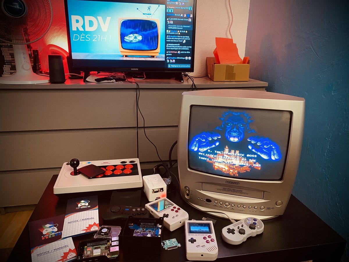 Bon bah la soirée commence bien non? Le temps de dire au revoir a mon pi3 rgb dual 1 et de mettre mon rgb dual 2 sur le pi5! Le tout en regardant <a href="/Fab2Ris/">🔰 Fab2Ris 🔰</a> et le live <a href="/recalbox/">Recalbox 🎮👾</a> !