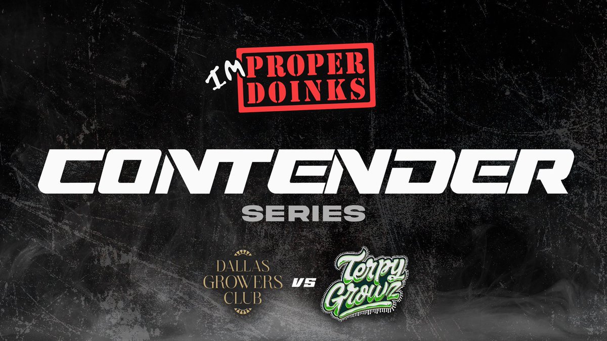 ImproperDoinks's tweet image. First episode of the contender series today live @ 4:20! Streaming on X and YouTube!