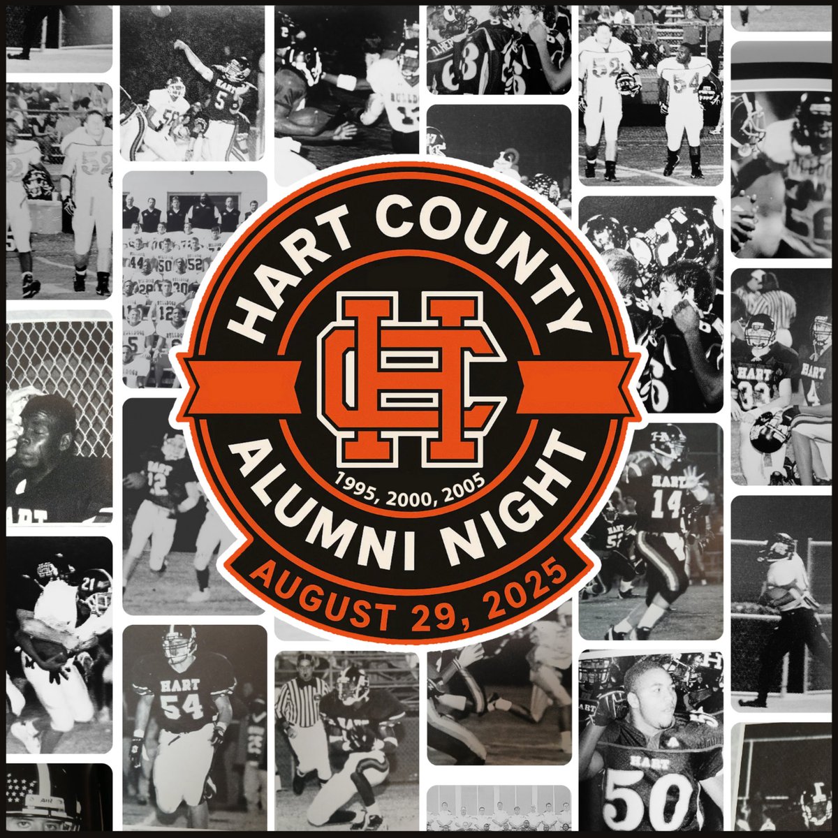 📣 MARK YOUR CALENDARS, BULLDOG NATION! 📣
Hart County Alumni Night is set for August 29, 2025, and we’re celebrating the classes of 1995, 2000, and 2005! 🖤🧡
Let’s pack the stands, honor our past, and cheer on the future!

#GoDogs #BulldogNation #CommitToTheHC #OneHartBeat 🐾