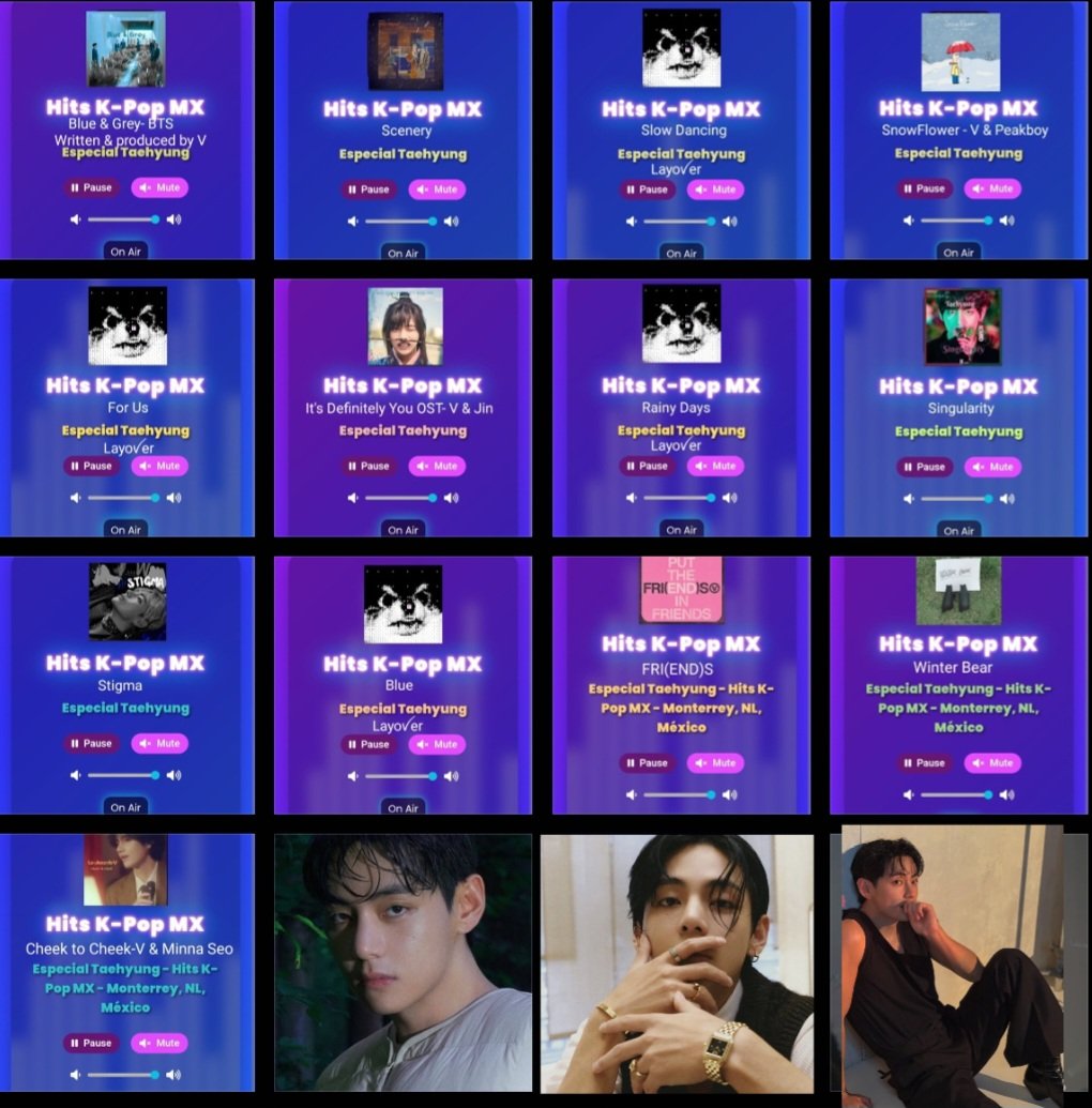 Thank you <a href="/hitskpopmx/">Hits K-Pop Mx (Radio)</a> for the Taehyung Special today! 💚💜🎶