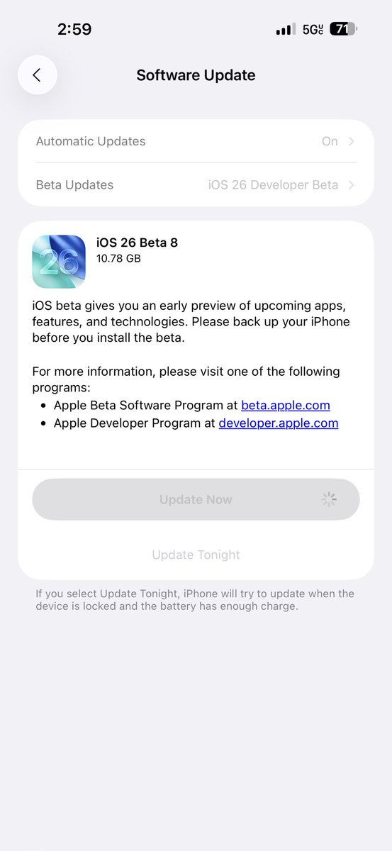 appleGeekPR's tweet image. New beta 8 Available! 
#ios26 beta 8 #ios26beta8