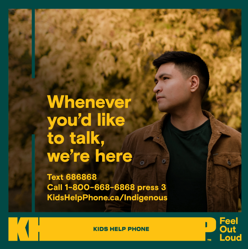 Indigenous Students (@ab_students) on Twitter photo RT <a href="/KidsHelpPhone/">Kids Help Phone</a>:
Did you know you can request an Indigenous crisis responder when you text us? Connect today by texting FIRST NATIONS, INUIT or METIS to 686868. RT <a href="/KidsHelpPhone/">Kids Help Phone</a>:
Did you know you can request an Indigenous crisis responder when you text us? Connect today by texting FIRST NATIONS, INUIT or METIS to 686868.