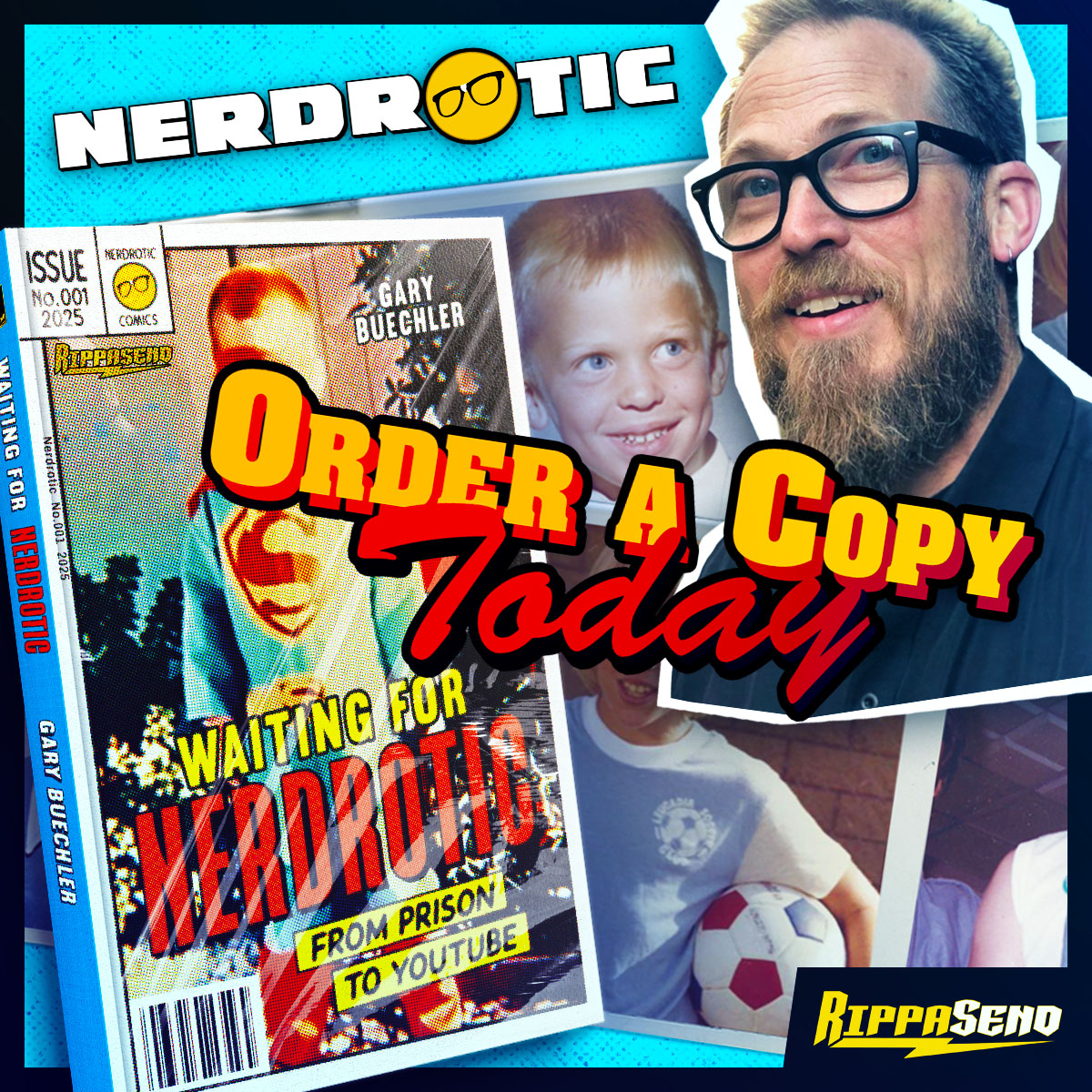 RippaSend's tweet image. In &apos;Waiting For Nerdrotic: From Prison To YouTube&apos;, Gary Buechler, aka 🟡 Nerdrotics, tells the story of how he went from the lowest of lows to the heights of YouTube pop culture commentary! #RippaSend #Nerdrotic #WaitingForNerdrotic

rippasend.com/campaign/waiti…