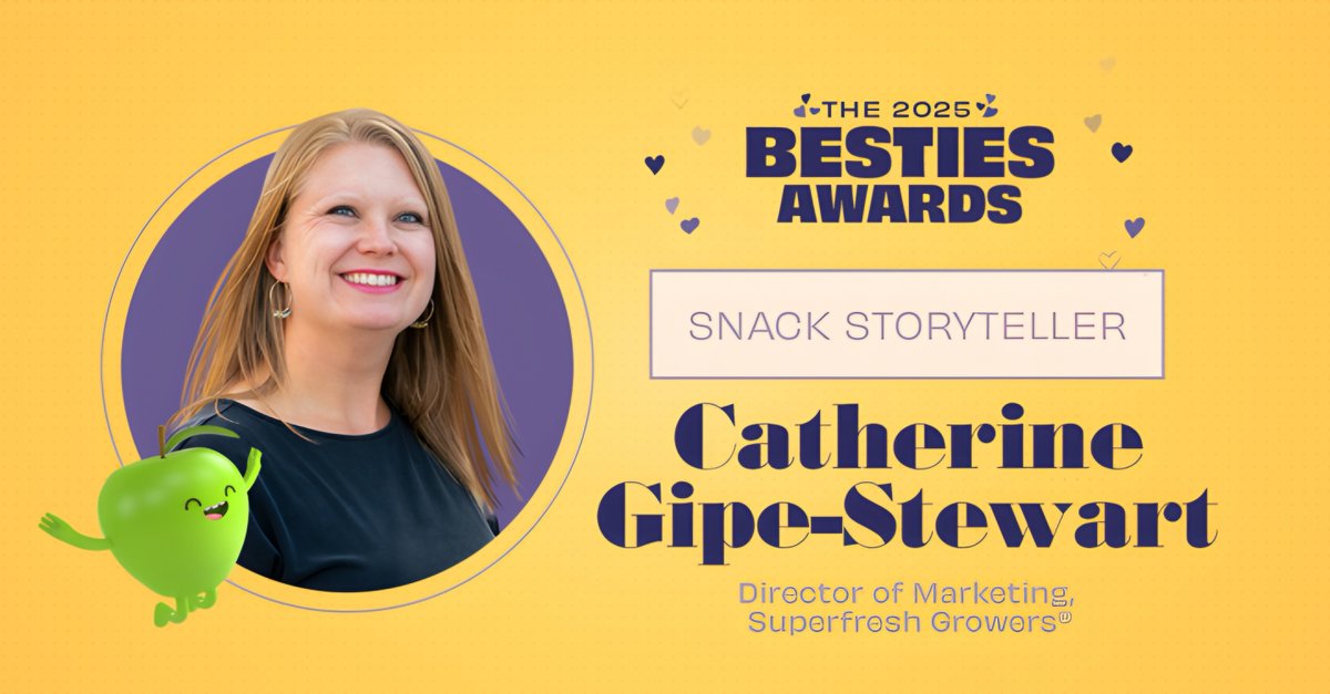 🏆 Catherine Gipe-Stewart wins 2025 Snack Storyteller Besties Award for Superfresh Growers! 📚 
Visit ANUK with the link in bio for more.