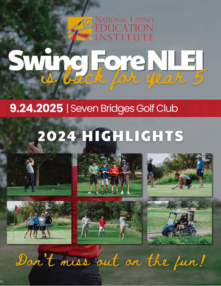 ⛳ Swing Fore NLEI is back for YEAR 5! 🎉

Check out the highlights from last year’s tournament—don’t miss your chance to join the fun and support NLEI! ❤️To register your foursome or sponsorship, visit golfinvite.net/nlei