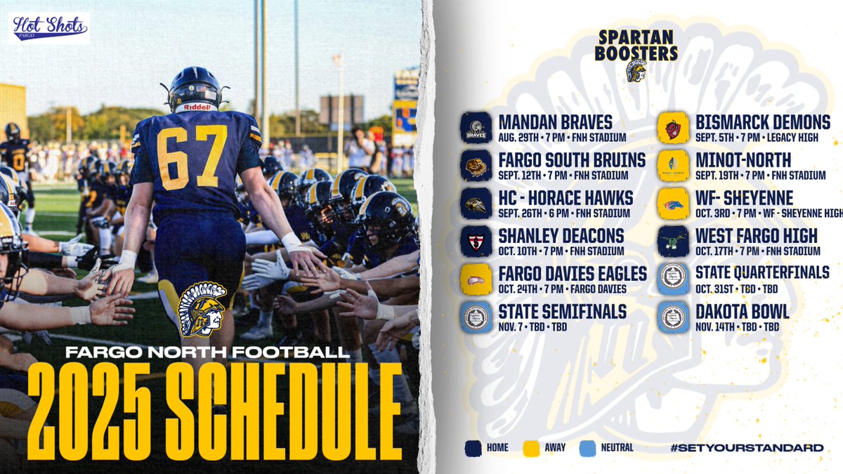 Your 2025 Fargo North Football Schedule

#SetYourStandard