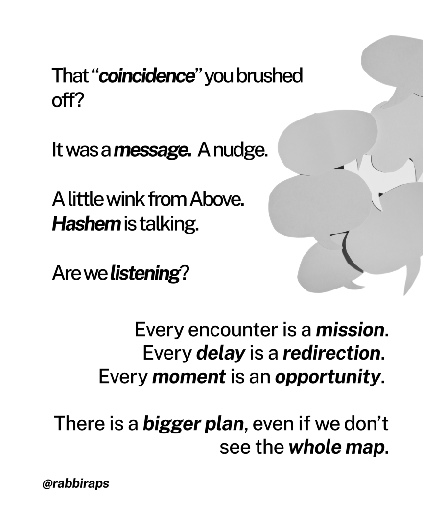 RabbiRaps's tweet photo. Judaism doesn’t believe in coincidence. 🌿
Even a leaf blowing in the wind has meaning.
Every “random” moment is Divine Providence — a nudge from Above.
Ask not “Why me?” but “What’s the mission?”
#HashgachaPratis #JewishWisdom #LiveWithPurpose #ChabadThought https://t.co/I9dbIr0ht7
