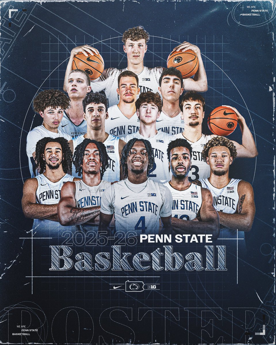 PennStateMBB's tweet image. Locked in for 2025-26. 🔒

#WeAre