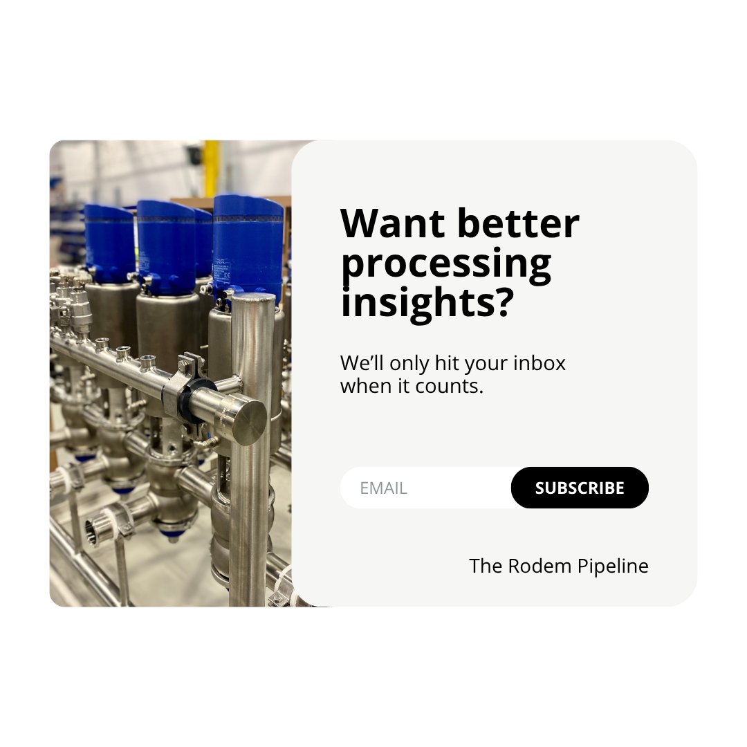 RodemProcess's tweet image. Whether you&apos;re in maintenance, engineering, or operations, we’ll keep you informed with the tools and knowledge to make your job easier.

📬 Sign up for The Rodem Pipeline → rodem.com/contact/subscr…

#SanitaryProcessing #FoodProcessing #PharmaProcessing #PlantMaintenance #Rodem