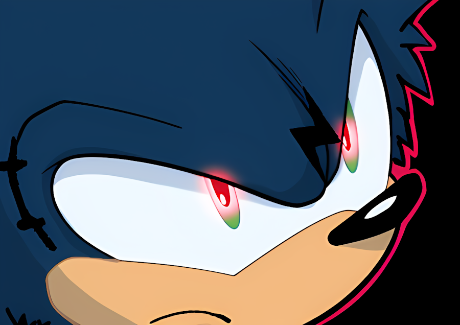 FASTLIKELIGHT's tweet photo. ⠀
⠀
Sonic is quiet.
Unblinking.
Seemingly staring into the abyss again, resting his upper body on a rock and folding his arms.
But his expression wasn't detached like usual.
He looks focused.
Sharp.
Resonant.
⠀
⠀ https://t.co/pXqa93rm4o