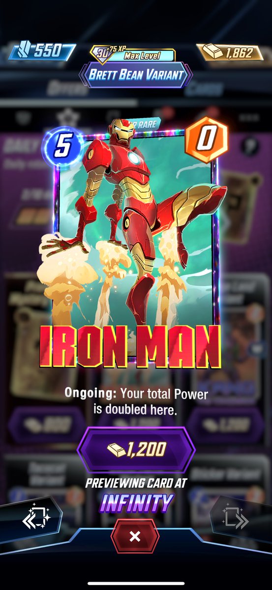 <a href="/2dbean/">Brett Bean</a> has a new variant in the Shop.

Looks great!

#MarvelSnap