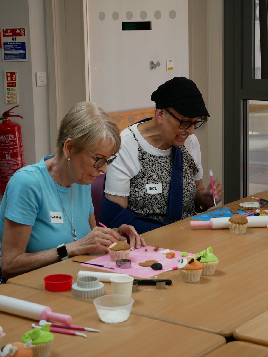 In July our Gals Group were joined by Ashley from Ashley's Celebration Cakes. 🧁 They made very cute cupcakes - good enough to eat! A huge thank you to Ashley for joining our group once again. 💛Find out more about our Gals group here➡️ primrosehospice.org/care-and-suppo… #worcestershirehour