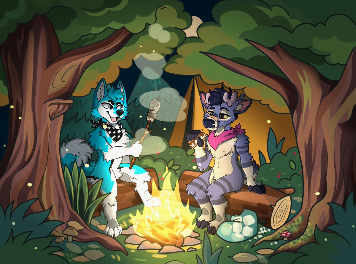 Deer belong in the woods, dogs less so. 

Still, I always enjoy getting to go out and go camping with <a href="/Bungee_bucc/">Bungee</a>… ⛺️

🦌<a href="/Bungee_bucc/">Bungee</a> 
🎨<a href="/Apexyotie/">Apex 𓃦</a>