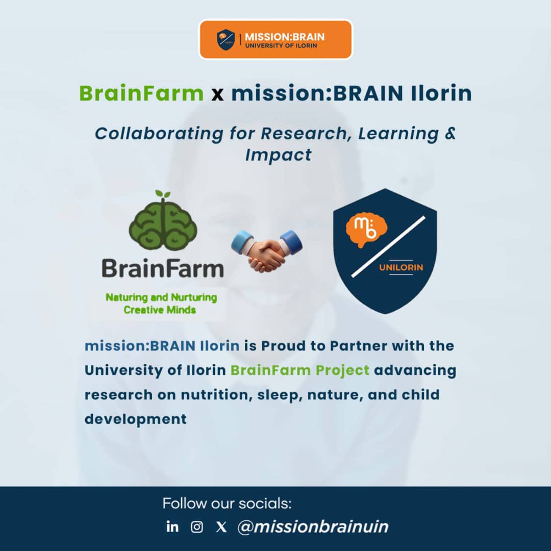 "🌟 We're shaping brighter minds and healthier futures! 🤝 Partnering with Brain Farm to uncover connections between nutrition, sleep, environment, climate, and children's cognitive development. Join us.Follow our journey:LinkedIn: bit.ly/4aGBkoA.Instag…: bit.ly/3Q1Fvmt