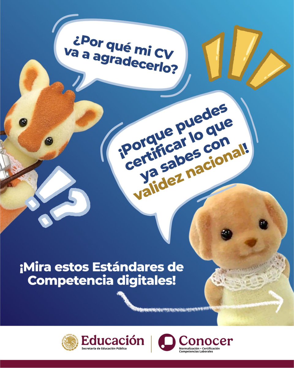 ConocerMx's tweet photo. ¿Y si lo que ya sabes en digital pudiera abrirte más puertas de las que crees? 🤔
Tus competencias pueden obtener reconocimiento oficial de la @SEP y *#ConocerMx*, y convertirse en nuevas oportunidades laborales 👩🏻💻
Da el siguiente paso y demuestra que #LoQueSabesVale📱 https://t.co/2H9NkfXcRR