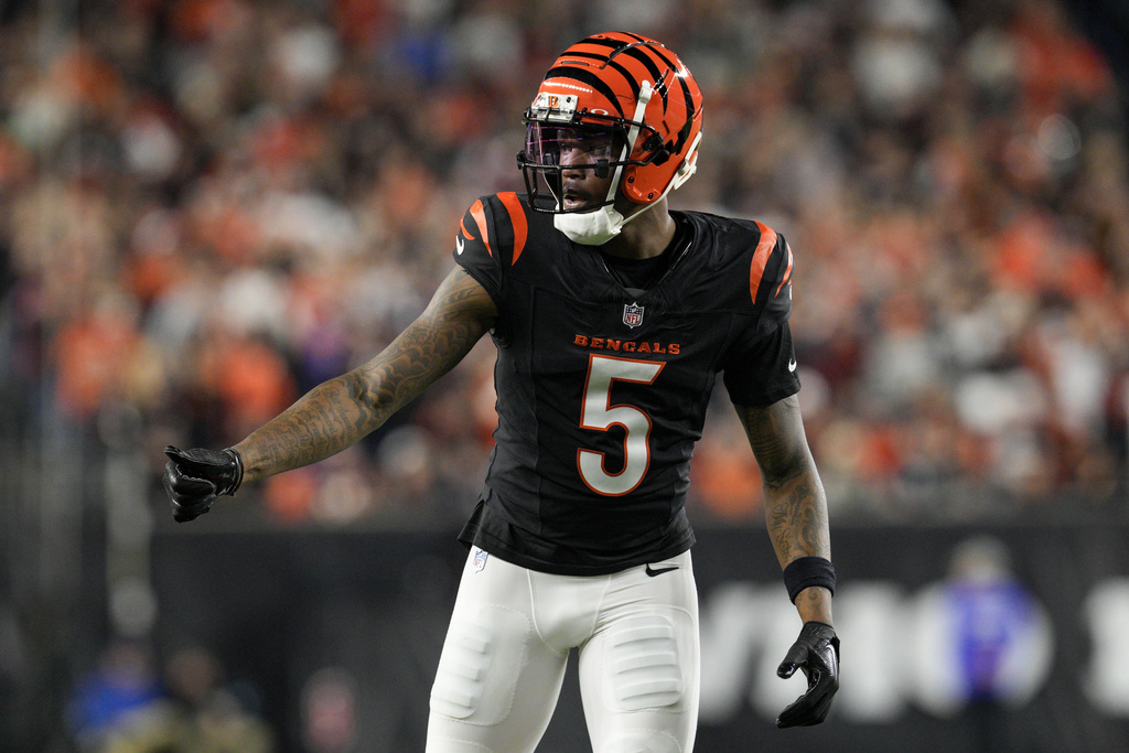 Pro Football Hall of Fame Ambassador (@pfhofambassador) on Twitter photo TEE HIGGINS, <a href="/Bengals/">Cincinnati Bengals</a> WR - The 5th Year Pro has produced a QB Rating when Targeted of 100+ every season of his career - setting a career high with 119.5 in 2024 (Per PFR) #RuleTheJungle #WhoDey #Bengals #Cincinnati #Bengals2025 #NFL #NFL2025 #NFLTop100 #NFLTwitter #nflnews TEE HIGGINS, <a href="/Bengals/">Cincinnati Bengals</a> WR - The 5th Year Pro has produced a QB Rating when Targeted of 100+ every season of his career - setting a career high with 119.5 in 2024 (Per PFR) #RuleTheJungle #WhoDey #Bengals #Cincinnati #Bengals2025 #NFL #NFL2025 #NFLTop100 #NFLTwitter #nflnews