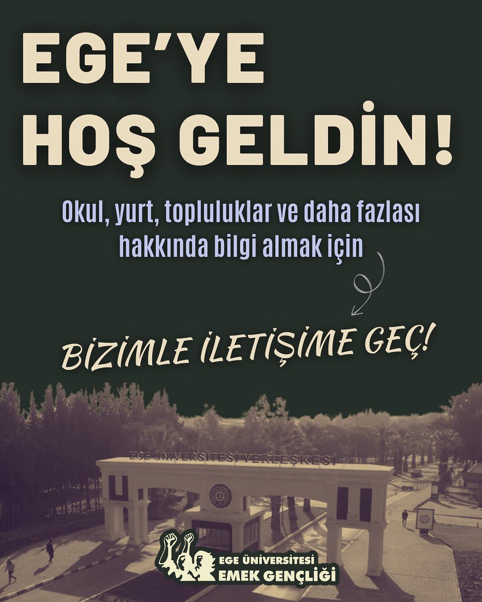 Ege’ye hoş geldin!!
Kampüs, yurtlar, topluluklar ve daha fazlası hakkında sorularını cevaplamak için buradayız!