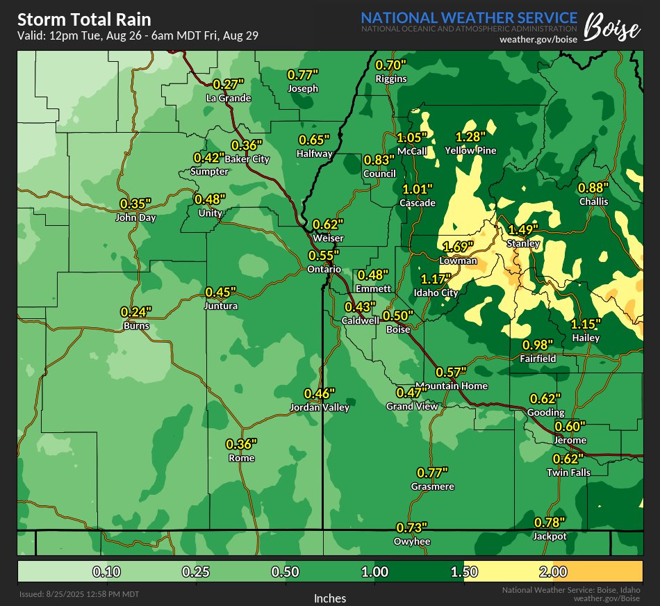 NWS Boise tweet media