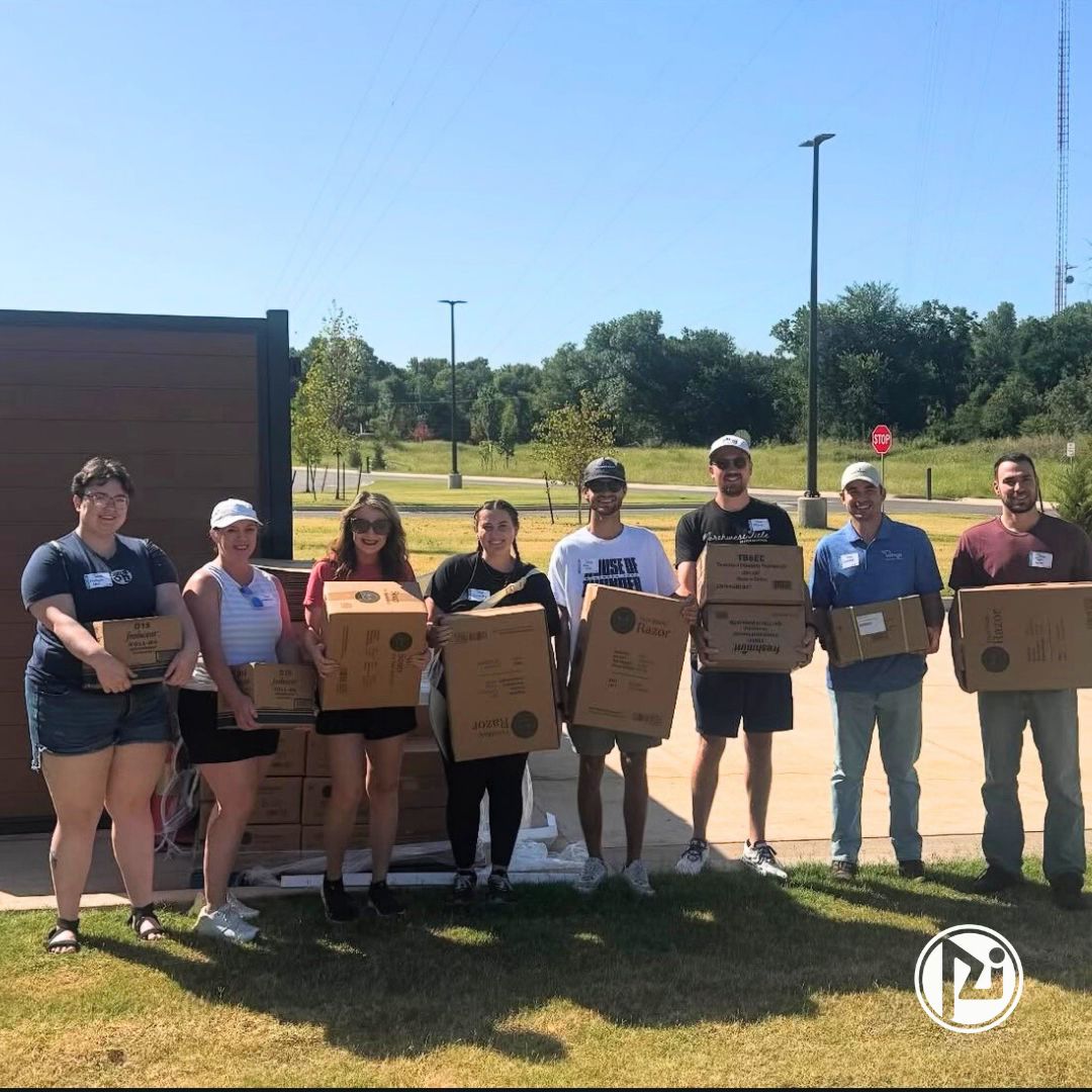 proinsurors's tweet photo. Serving Our Community! Our Commercial Risk Advisor, Blake Miller, spent the day volunteering with the Future Insurance Leaders of Oklahoma (FILO) at Wings' new facility. From pulling weeds to moving dirt and spreading mulch, the group jumped in to help make a difference. https://t.co/5yEZHMpciy
