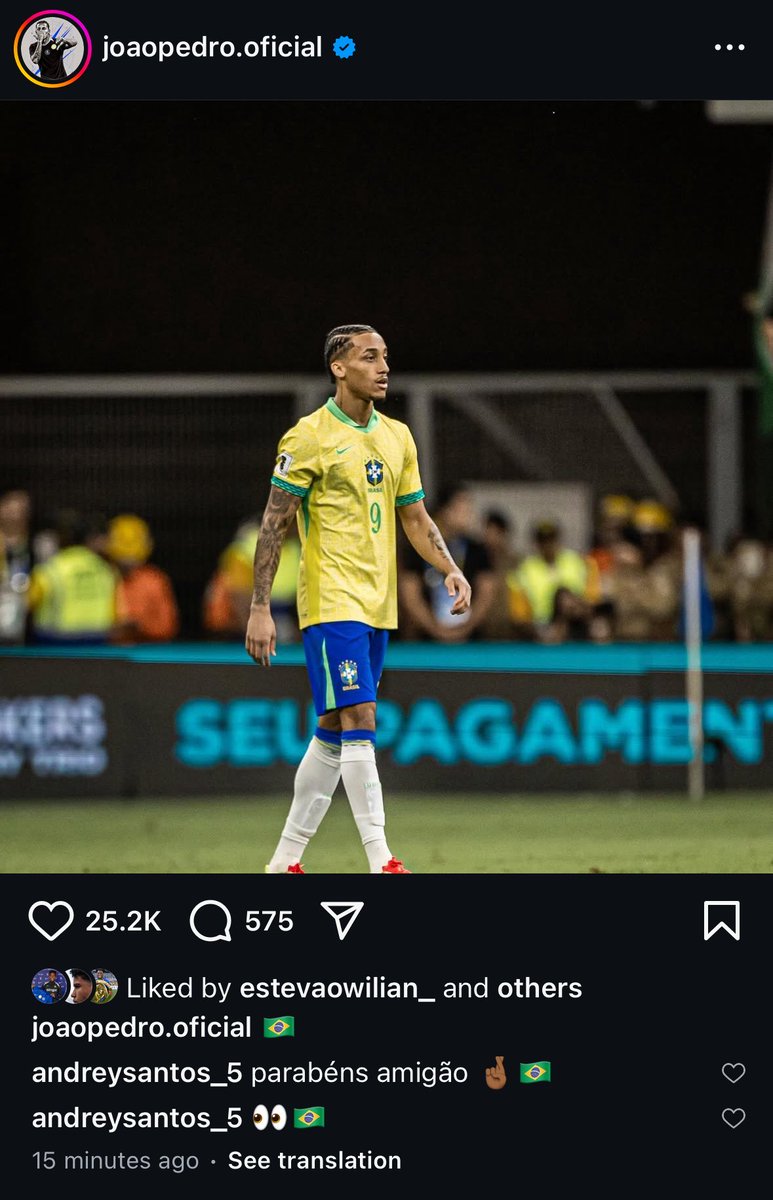 Joao Pedro via instagram