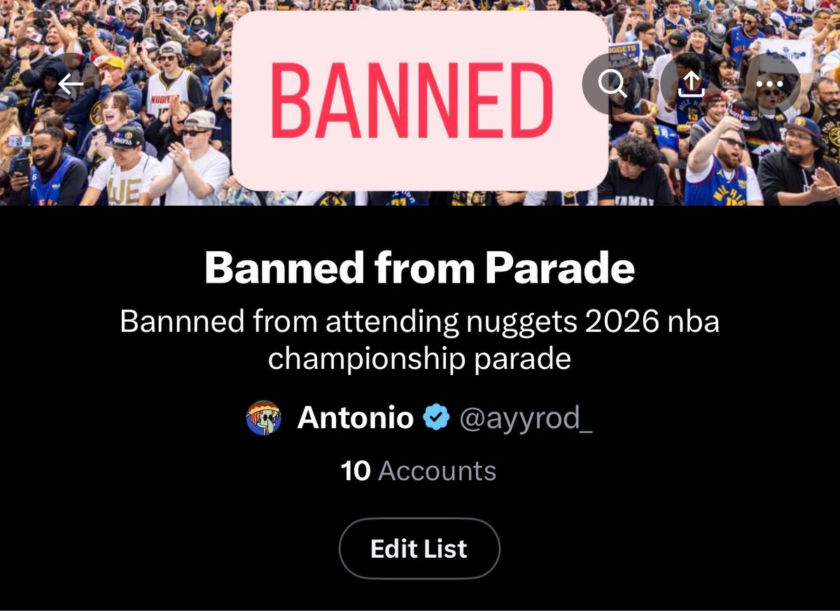 To all the Jamal Murray haters out there I will find you and I will ban you from the championship parade next year already got 10 bozos banned 😭😭 #whosnext