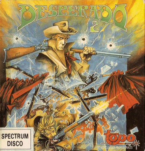 Desperado 2, un juego creado por Topo soft en 1991. Una época donde se veía el final de la era Spectrum.

Sus creadores:  Cinto Ventura, 
Jaume Altimira, 
Lords of the Sound, 
Gamart

spectrumcomputing.co.uk/entry/1361/ZX-…