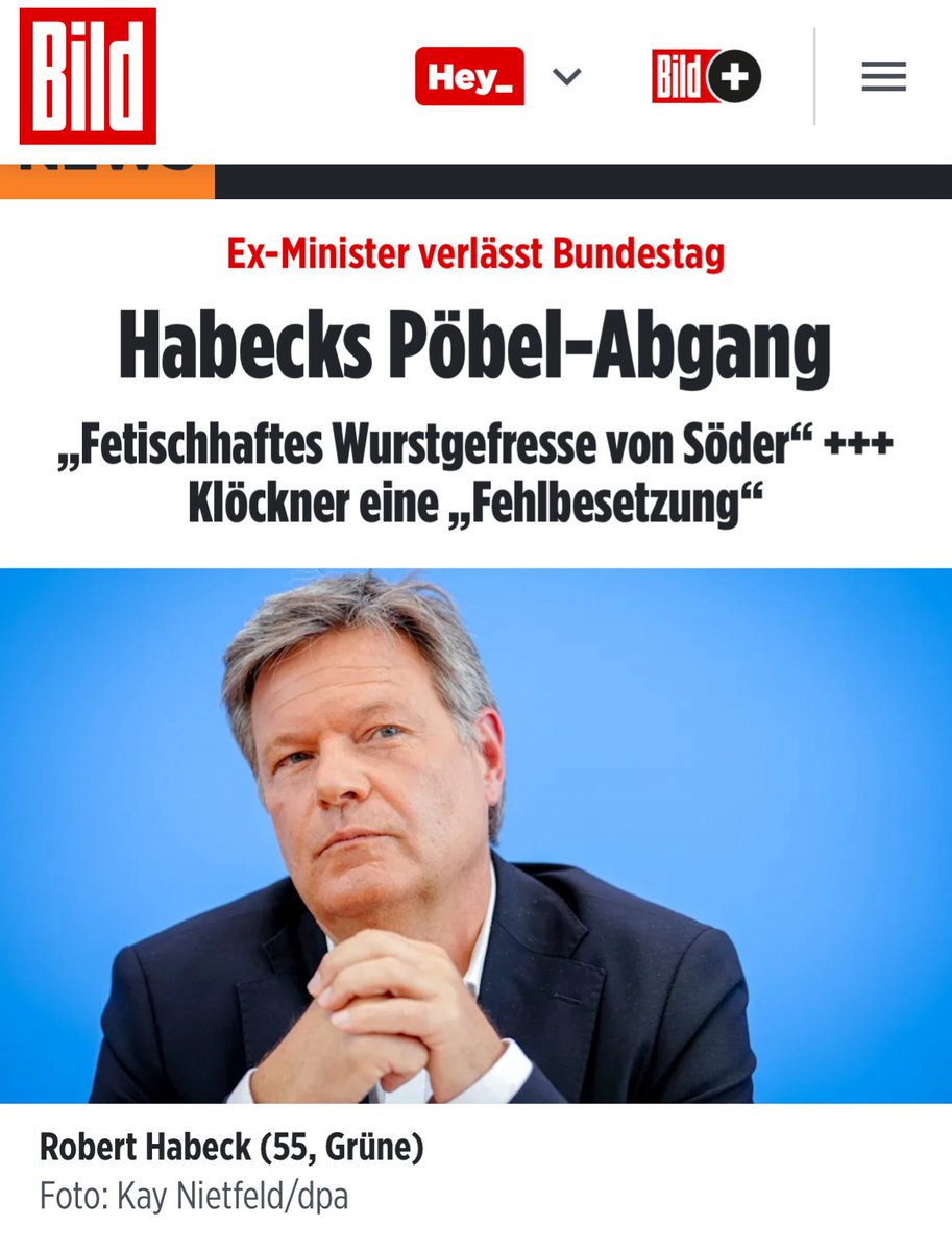 Robert Habeck geht. Ein Kinderbuchautor mit Philosophie-Studium, der als Wirtschaftsminister ohne jede Wirtschaftskompetenz tausende Jobs vernichtet hat.

Aus dem Kanzlertraum wird ein Spuk – und das Gespenst gibt auf.