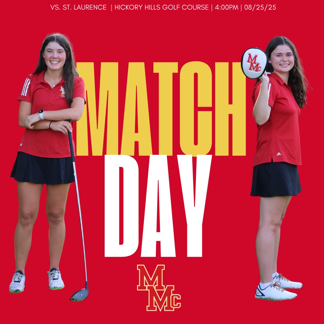 it’s a beautiful day for some might mac golf

🆚 St. Laurence
⌚️ 4:00pm
📍Hickory Hills Golf Course 

#MacNation x #BackInMACtion