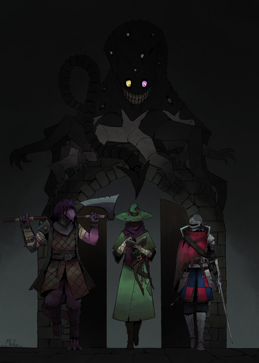 Keep your friends close in the darkness…

[ #Ralsei #Susie #Kris #DELTARUNE ]