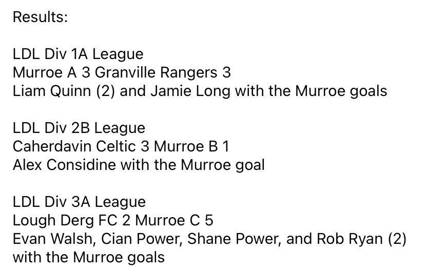 Murroe Afc tweet media