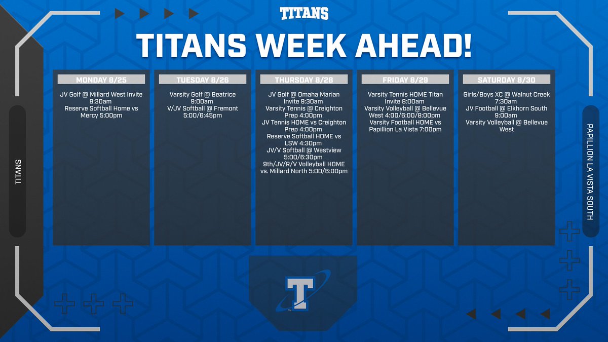 PLS Titan Activities (@pls_activities) on Twitter photo Titans Week Ahead! Titans Week Ahead!
