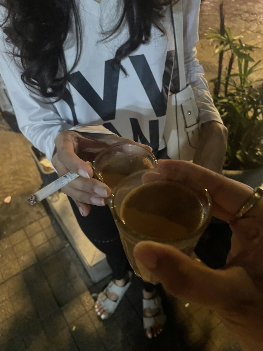 The world kinda slows down when two people share tea