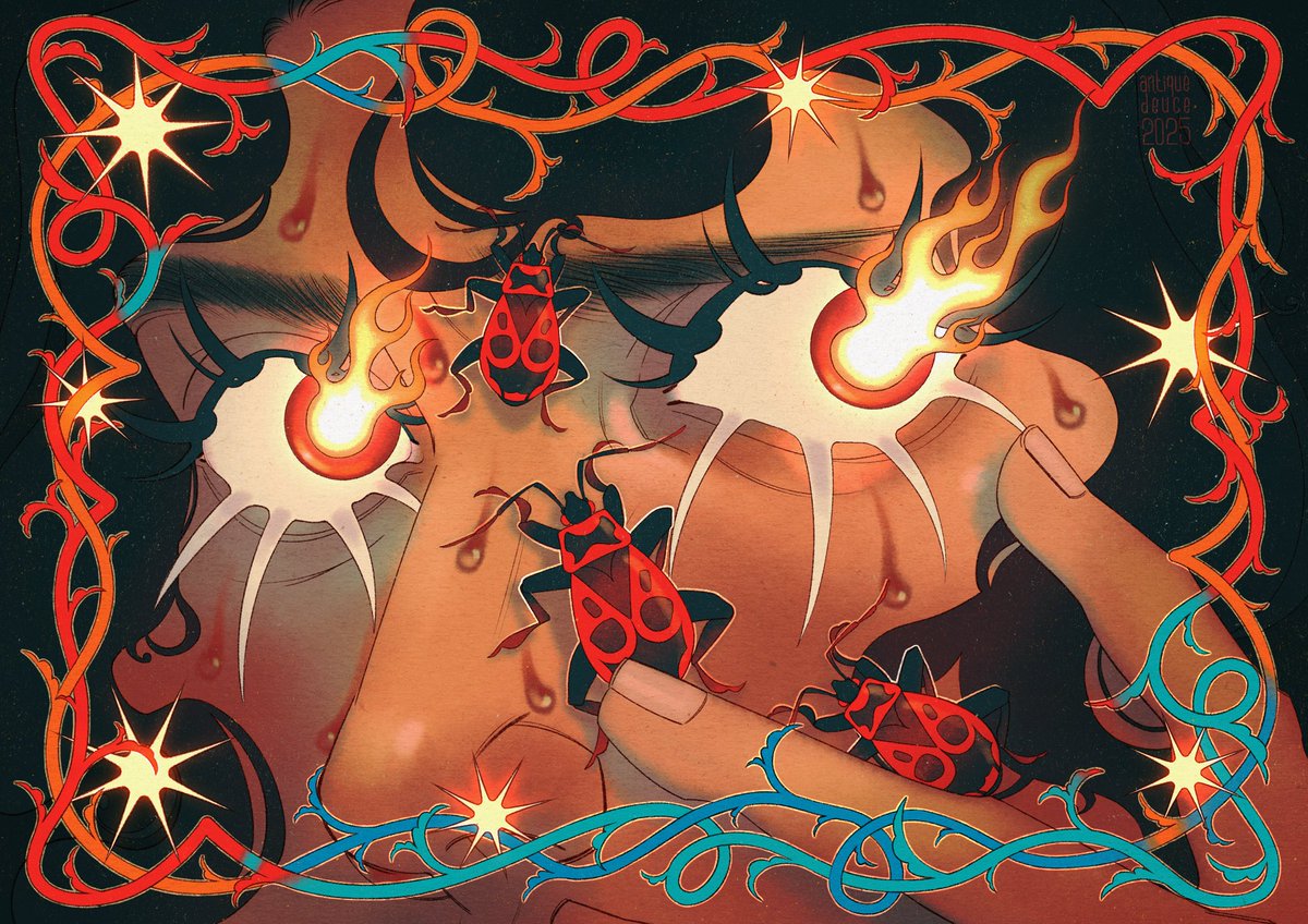 antiquedeuce's tweet image. hi! I’m Donya and this is my work