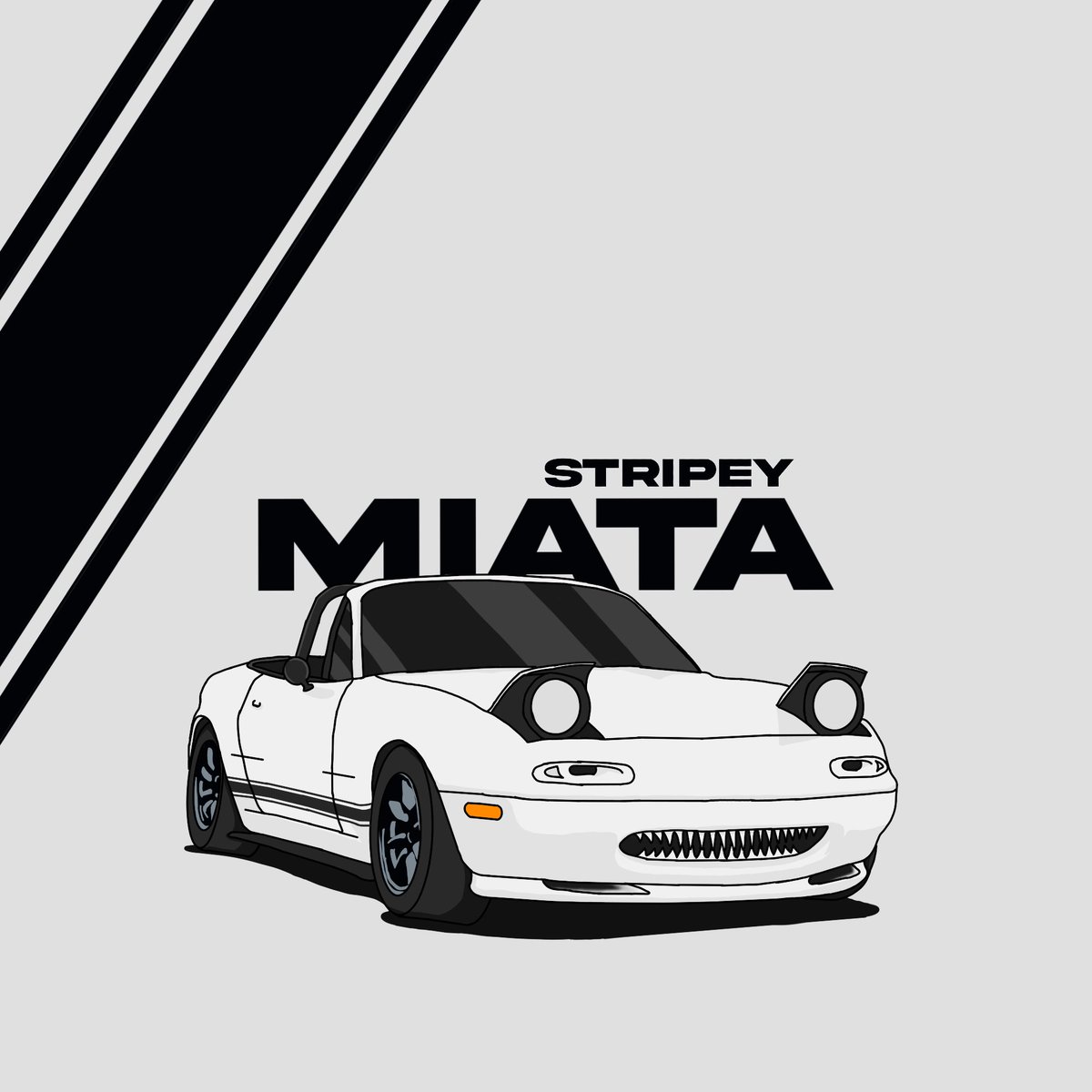 Sam_M_Design's tweet image. Took some time but I finally got around to finishing my illustration of @StripeyMiata