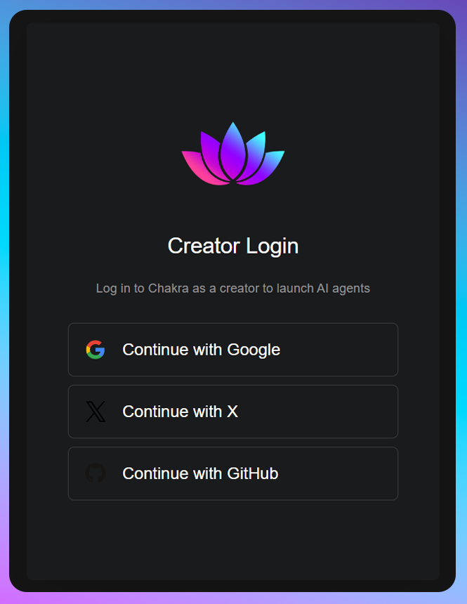 Chakra_Agents's tweet photo. Chakra breaks barriers between Web2 and Web3 systems.

Create your @Chakra_Agents with Google, no wallet needed until you're ready for launch. 

Swap wallets like Lace or Eternl as you go. Control your work, free from being tied down to only one wallet for access. 🙌 https://t.co/KwW5NBGqit