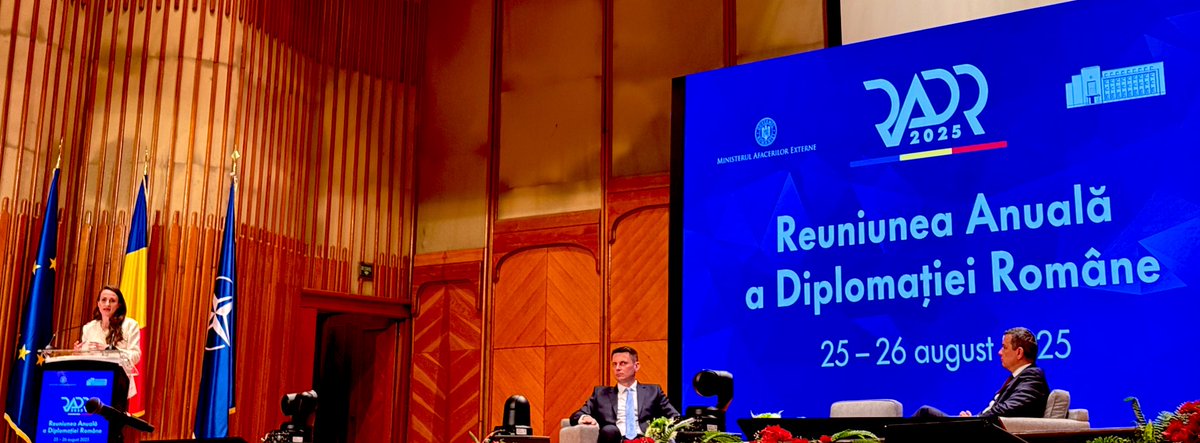 Delighted and honored to attend today the Romanian Ambassadors’ Conference.

Although for the past six years I have proudly represented the European Union — currently as EU Ambassador to Qatar <a href="/EUinQatar/">EU in Qatar</a> — I remain deeply attached to the Romanian diplomatic corps, where my career