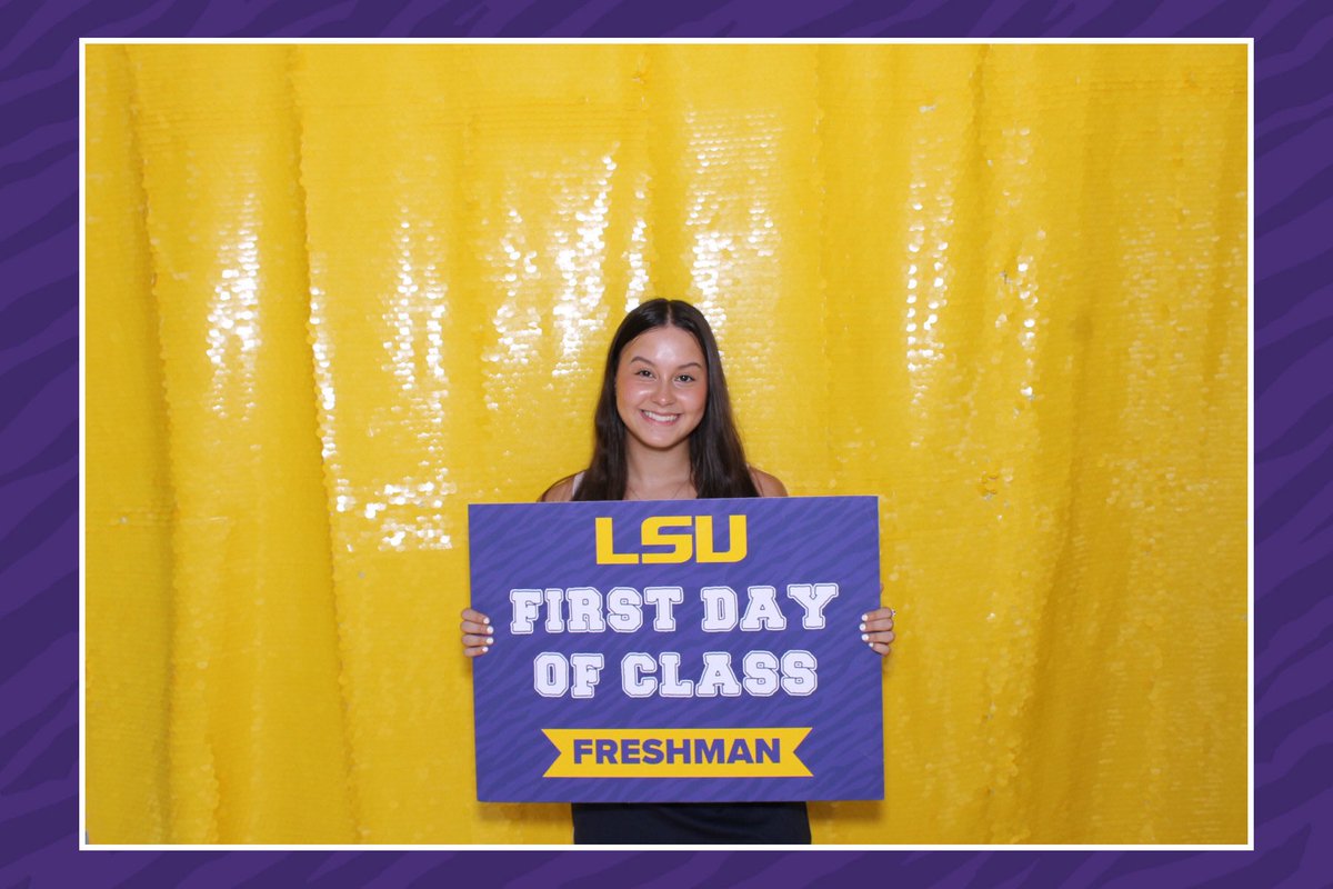 First day of college 💜🐅💛