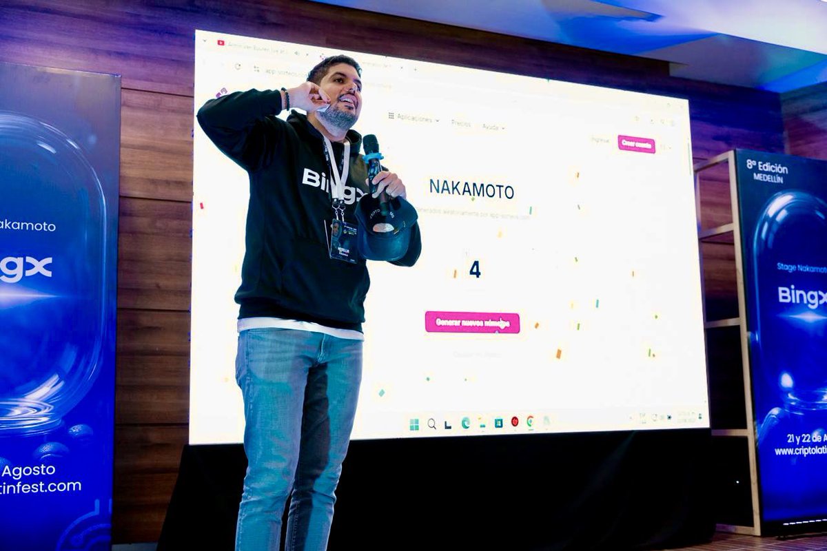 EzioRed's tweet image. Un placer haber compartido en el @Criptolatinfest en su 2do día para moderar dentro del Nakamoto Stage by @BingXLatino y poder compartir con todos los exponentes.

Agradecido una vez más con @Elcriptoparcero y a todo el equipo del Festival que hacen posible este tipo de eventos.