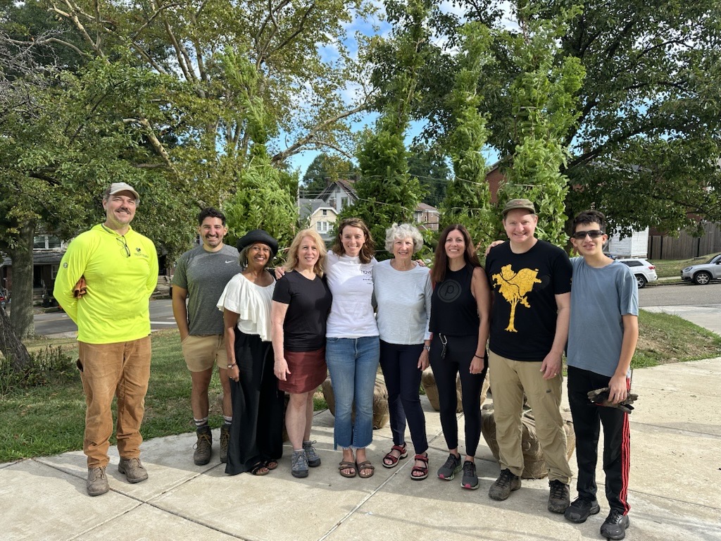 PGHController's tweet image. On Friday I joined volunteers with @PPSnews, @TreePgh  and @SquirrelHillMag to replant trees at the Allderdice Tree of Life Memorial. Thanks to everyone involved for helping to maintain this beautiful memorial to the 11 lives lost that day.