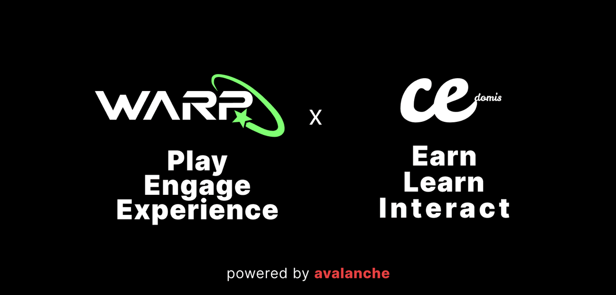..:: Cedomis 🤝 Warp

Cedomis welcomes @WarpGameChain

Did you know WARP stands for We Are Real Players ❓

No wonder they’re passionate about everything gaming 
from sustainability, to user experience, to creating a blueprint in the gaming ecosystem.

Let's join Warp in