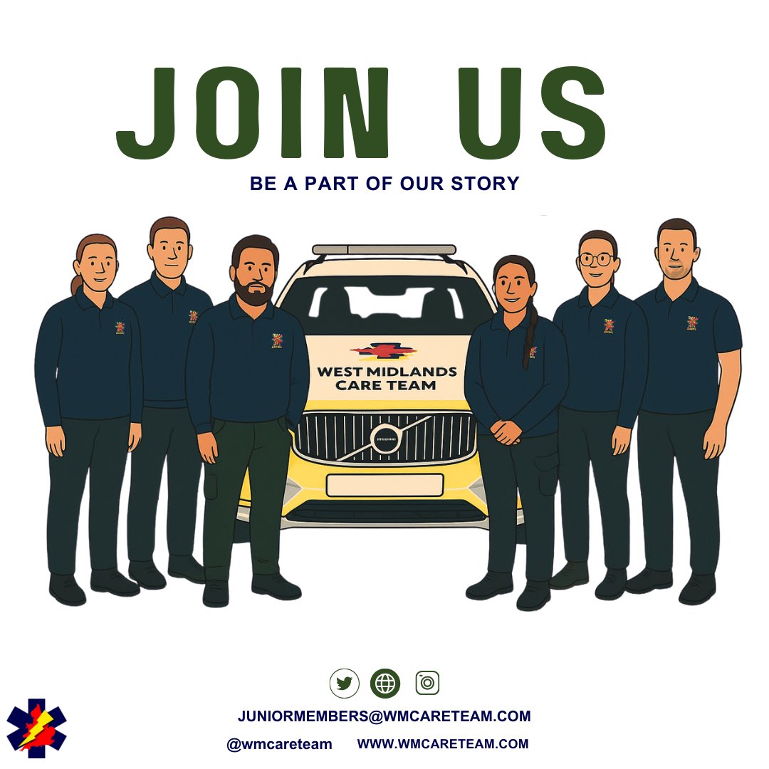 Are you a Medical Student, Doctor, Nurse or Paramedic?

The CARE Team Junior Membership scheme is recruiting!

🗓️ Applications open 01/09/25
ℹ️  For specifications check our Insta or 👉 wmcareteam.com/wmct/vacancy/j…