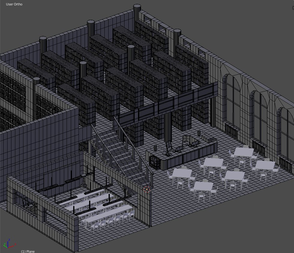 WWCS_Game's tweet image. Our lead artist lazy has been working hard on creating our backgrounds in blender so that the art will properly fit the perspective! 
(Ui text censored for now)