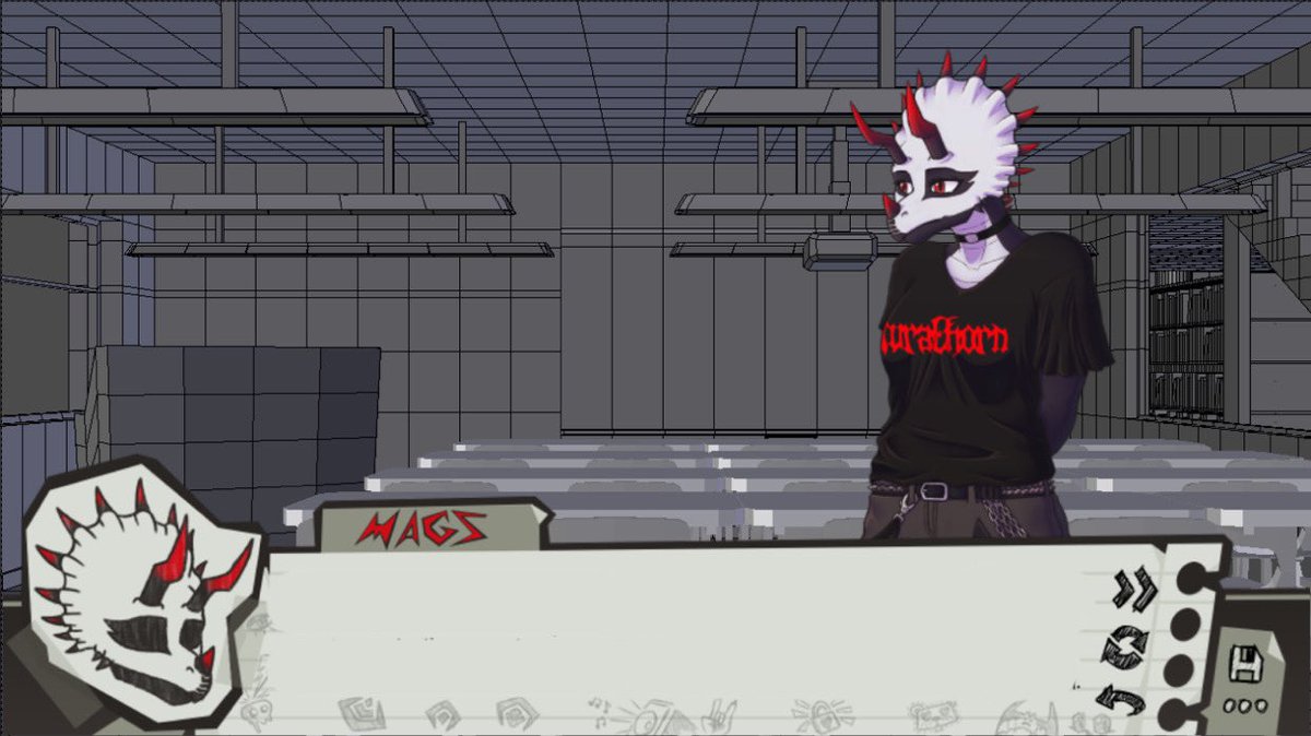 WWCS_Game's tweet image. Our lead artist lazy has been working hard on creating our backgrounds in blender so that the art will properly fit the perspective! 
(Ui text censored for now)