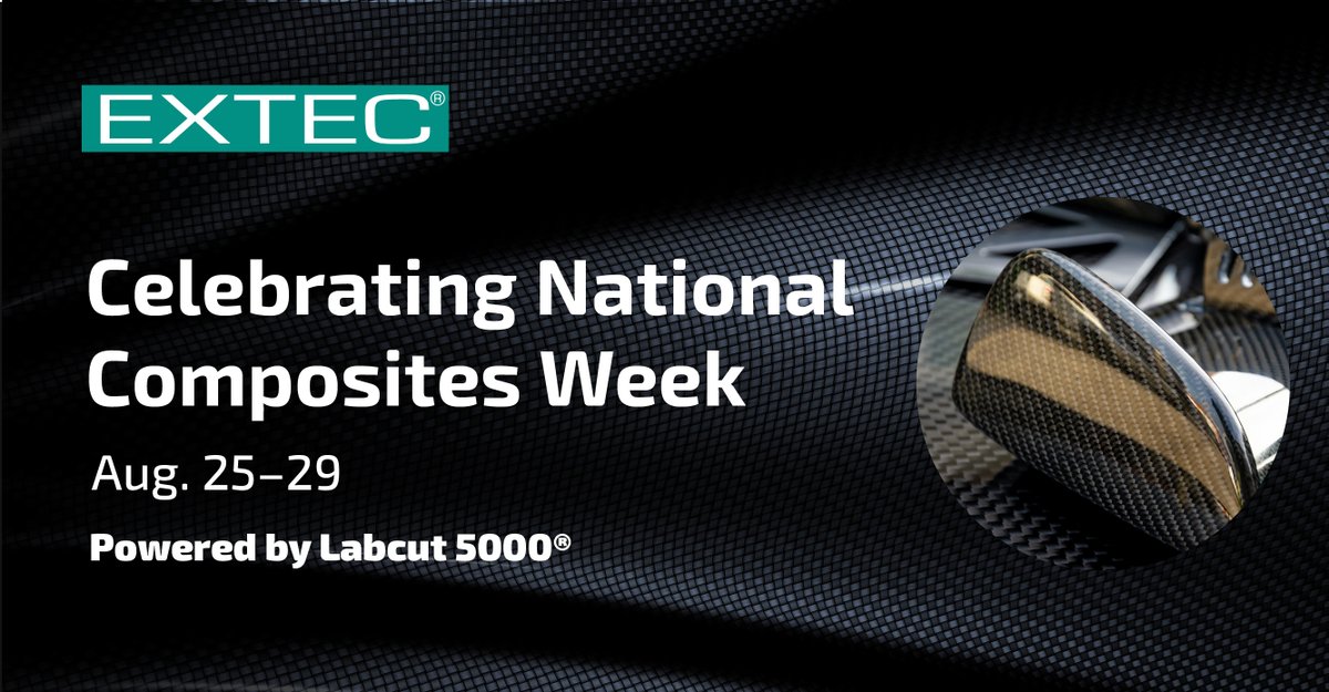 ExtecCorp's tweet image. It’s National Composites Week 2025! 🛠️ (Aug. 25–29)

Extec’s Labcut 5000® delivers the clean, accurate cuts that composites demand—driving innovation across industries. 🔗 extec.com/labcut-5000

#NationalCompositesWeek #Extec #Labcut5000