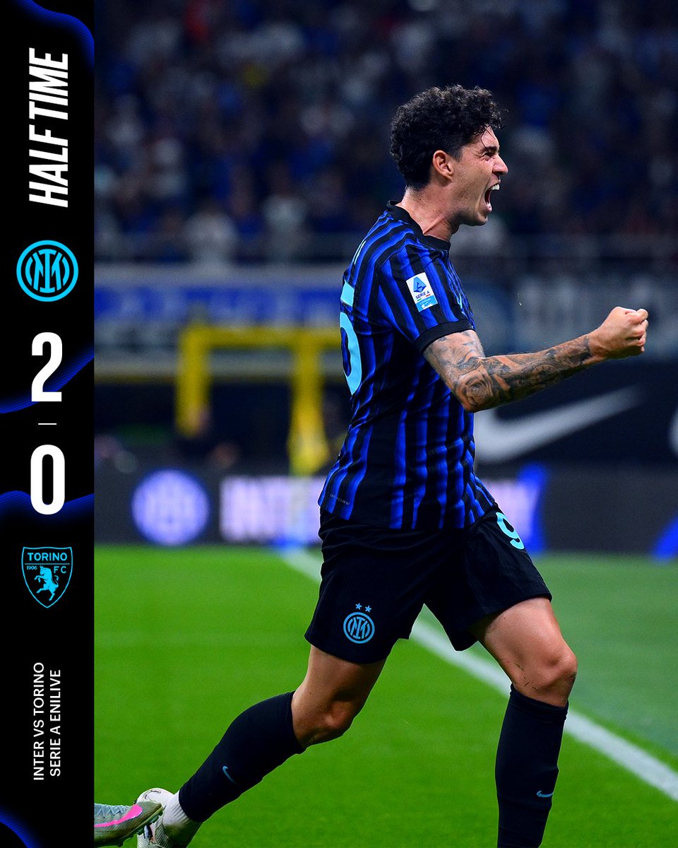 Inter's tweet photo. Andiamo al riposo sul ➕2️⃣🖤💙
#ForzaInter #InterTorino https://t.co/Mm5ODMIvlY